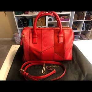 Vera Bradley Marlo Leather Satchel "Canyon Sunset"